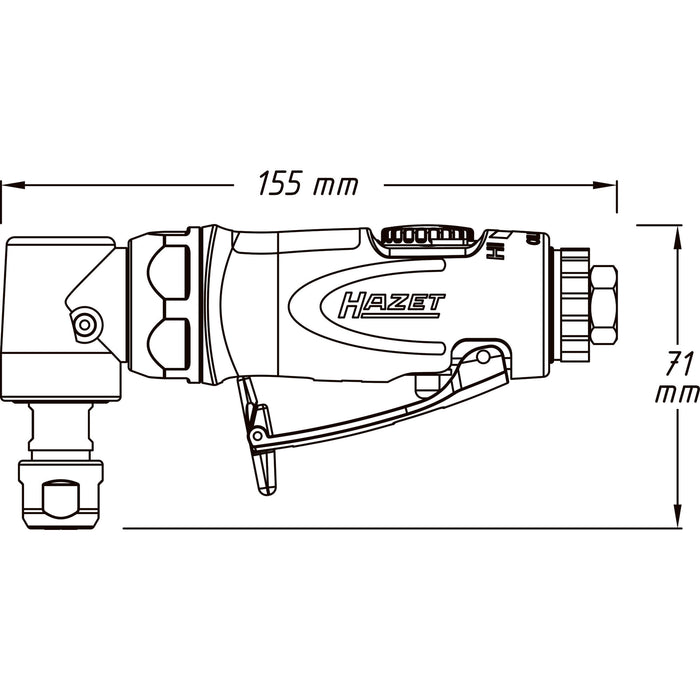Hazet Die Grinder Angled 9032N-5
