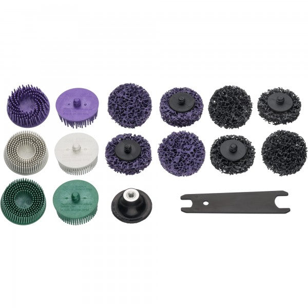 Hazet 17 Pce Bristle Grinder Set 9033-11/17