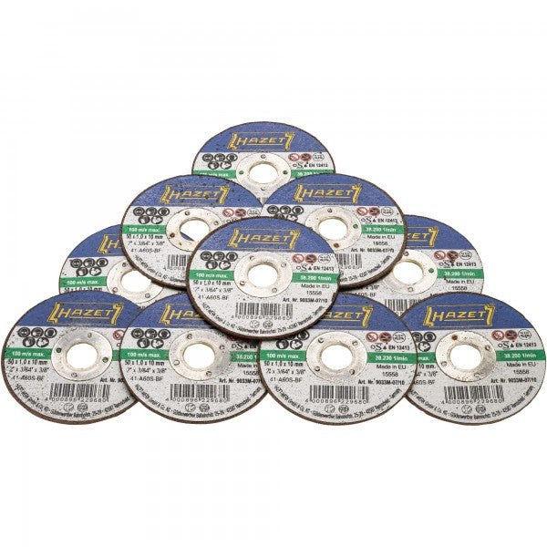 Hazet 10 Pce Cut-Off Wheels ⌀ 50mm 9033M-07/10