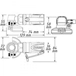 Hazet Mini Right-Angle Grinder 9033M-7
