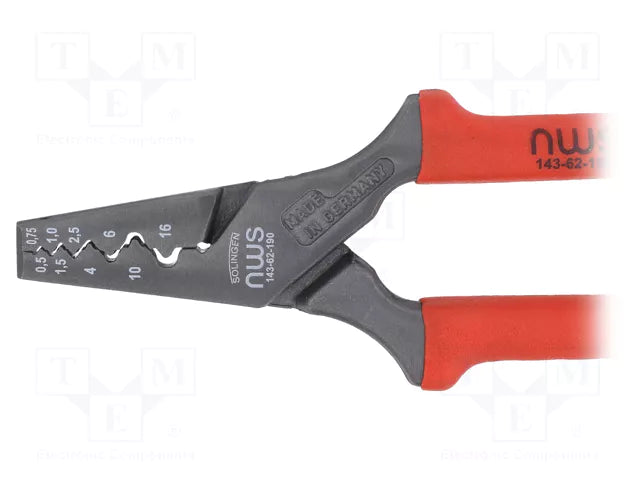 NWS 143-62-190 End-Sleeves Pressing Pliers