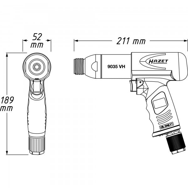 Hazet 6 Pce Chisel Hammer Set 9035H/6