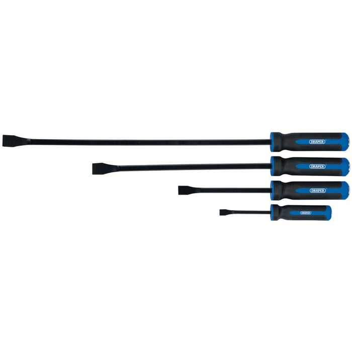Draper 'Pound Thru' Soft Grip Pry Bar Set, 4 Pce