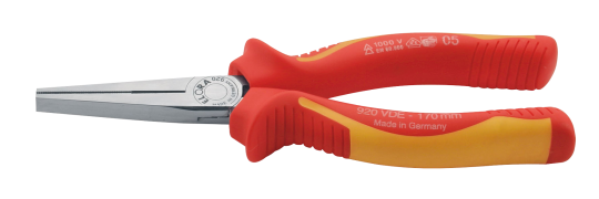 Elora VDE Flat Nose Plier with Handle Insulation 920-165