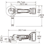 Hazet Cordless Right-Angle Grinder Basic Unit 9233-010