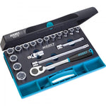 Hazet 18 Pce 1/2in Metric Socket Set 932/18