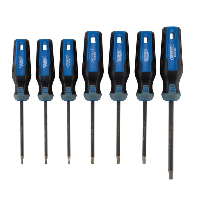 Draper Expert TX-STAR Diamond Tipped Torx Screwdriver Set, 7 Pce