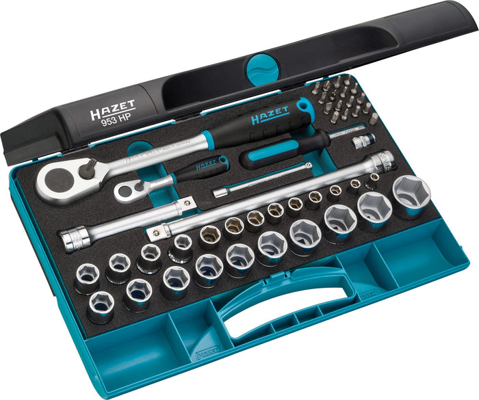 Hazet 47 Pce 1/4in & 1/2in Socket Set 953HP 