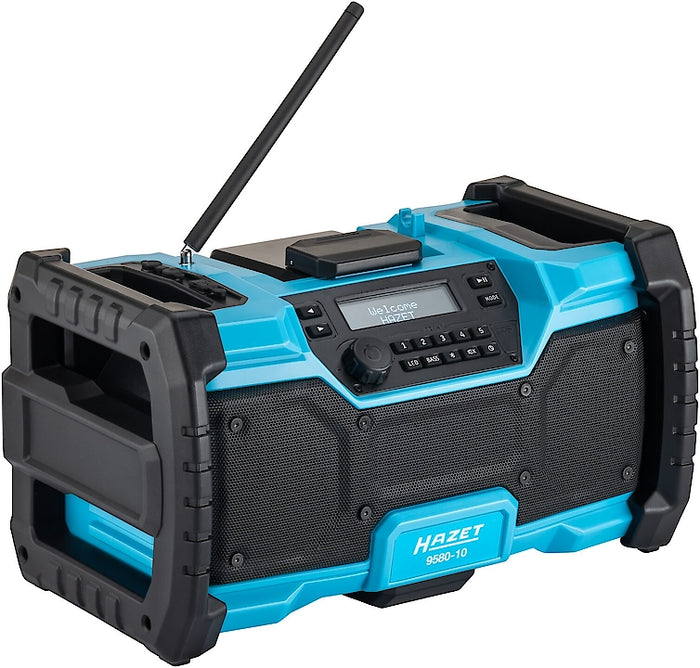 Hazet Hybrid Cordless DAB Radio with Bluetooth 18V and 230V 9580-10 (Tool Only)