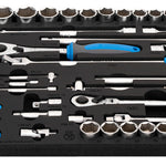 Unior 1011DEV6 Tool Set with Tool Carriage/Cabinet, 238 Pce