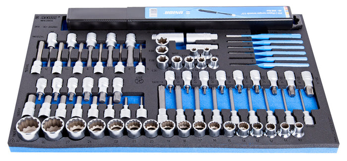 Unior 964/31SOS Hand Tool Set in SOS Tool Tray, 79 Pce
