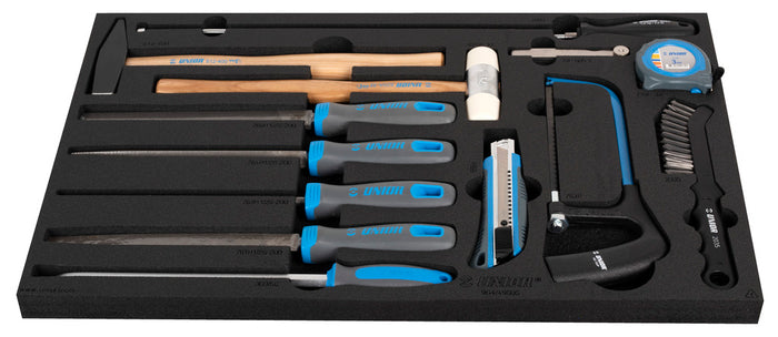 Unior 1011DEV6 Tool Set with Tool Carriage/Cabinet, 238 Pce