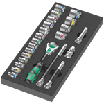 Wera 9706 Tool Rebel Roller Cabinet Stainless 2 with Tool Assortment, 191 Piece 150136