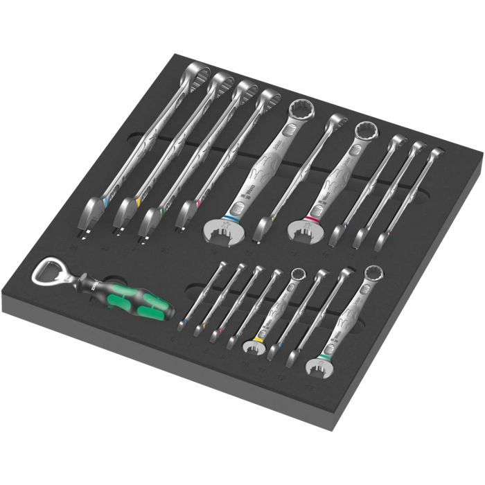 Wera 9705 Tool Rebel Roller Cabinet Stainless 1 with Tool Assortment, 177 Piece 150135