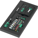 Wera 9705 Tool Rebel Roller Cabinet Stainless 1 with Tool Assortment, 177 Piece 150135