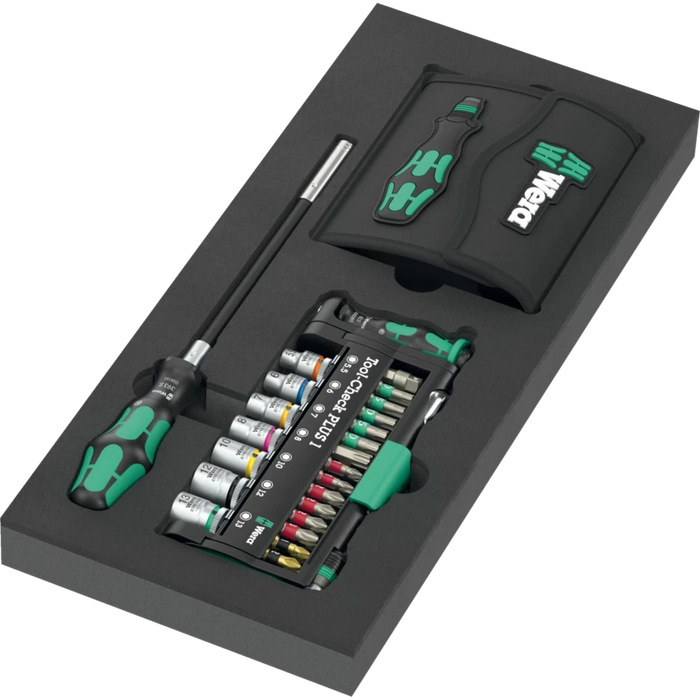 Wera 9706 Tool Rebel Roller Cabinet Stainless 2 with Tool Assortment, 191 Piece 150136