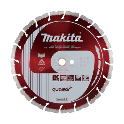 Makita 400mm x 25.4mm Diamond Blade 12mm Segmented Quasar (Red) B-15883