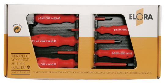 Elora VDE Screwdriver Set plain and cross slot 5 Pce 979S-5K