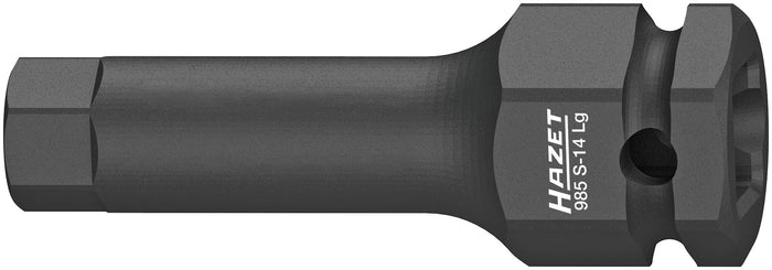 Hazet 1/2in 14mm Hex Impact Socket Bit 985S-14LG 