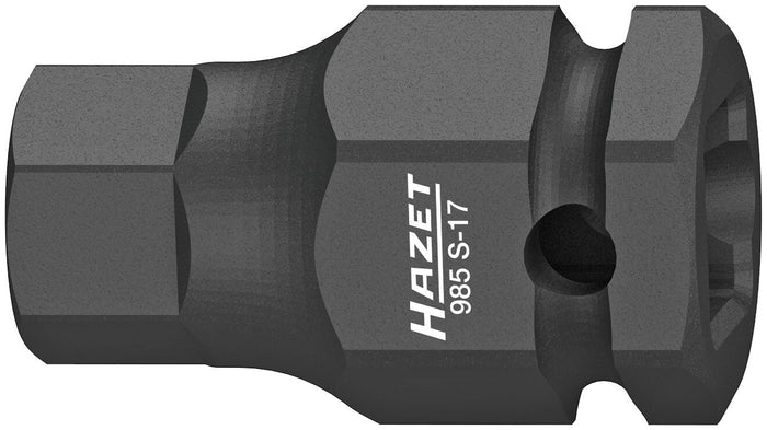 Hazet 1/2in 17mm Hex Impact Socket Bit 985S-17 