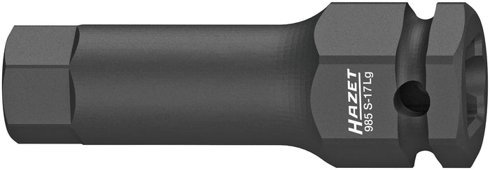 Hazet 1/2in 17mm Hex Impact Socket Bit 985S-17LG 