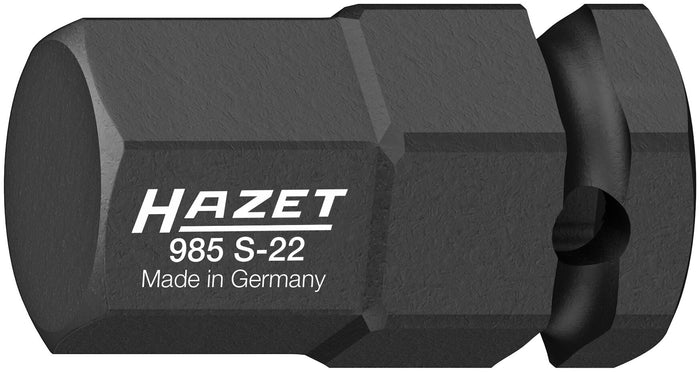 Hazet 1/2in 22mm Hex Impact Socket Bit 985S-22 