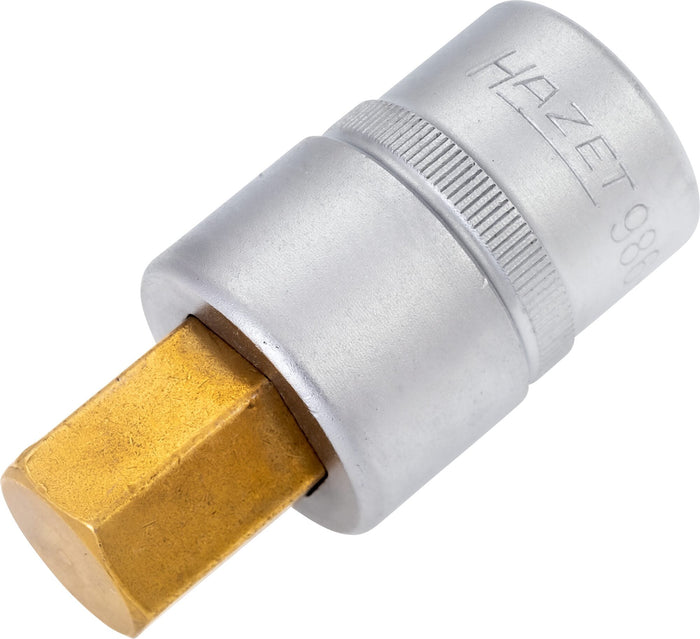 Hazet 1/2in 17mm Hexagon Screwdriver Socket 986-17 