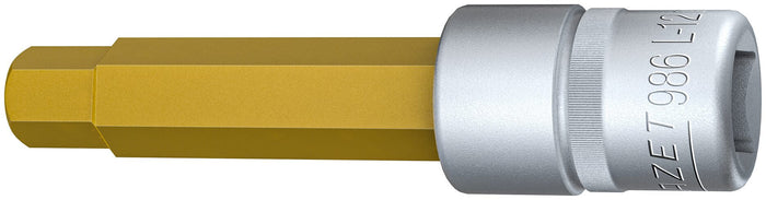 Hazet 1/2in 12mm Drive Hex Socket Bit 986L-12 
