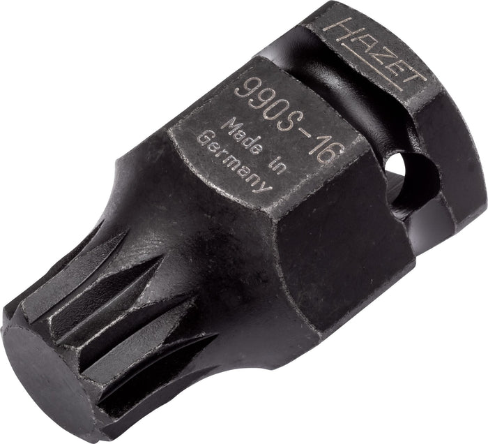 Hazet 1/2in XZN Impact Socket Bit 990S-16 M 17 Outside Hexagon 24mm 