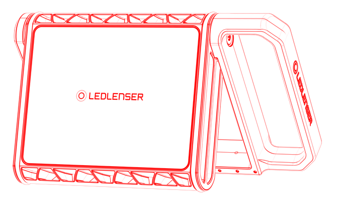 Ledlenser AF8R Work 4000lm Rechargeable/Mains Hybrid Floodlight IP67 Diffuser & Tunable White Light