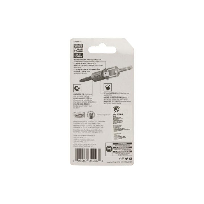 Crescent eSHOK-GUARD™ Magnetic Isolated Bit Holder 1/4
