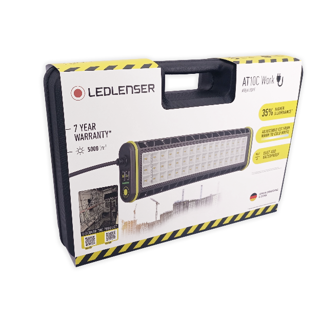 Ledlenser AT10C Work 5000lm Mains Operated Floodlight IP67 Diffuser & Tunable White Light