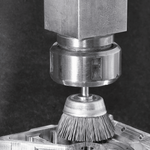 Lessmann Cup Brush 6mm Shank Dia 60mm Steel Wire STA Crimped 0.30mm