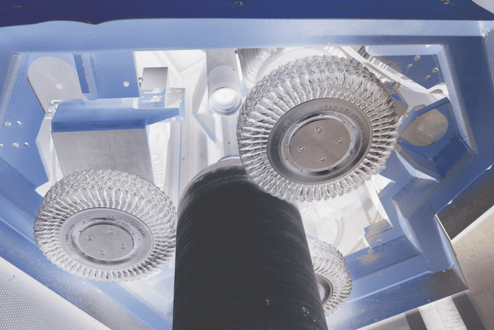 Lessmann Knot Wheel Brush Dia 200 x 14mm 36 Z Steel Wire STH Bore 22.2mm