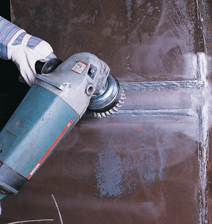 Lessmann Knot Cup Brush Dia 65mm 18 Z Steel Wire STH Straight 0.50mm Thread M14