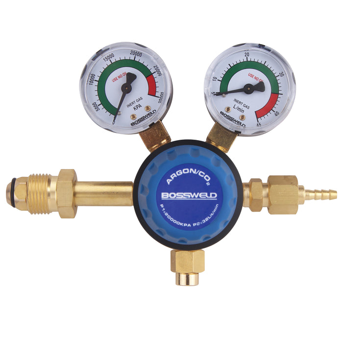 Bossweld Argon Twin Gauge Regulator (Side Entry)