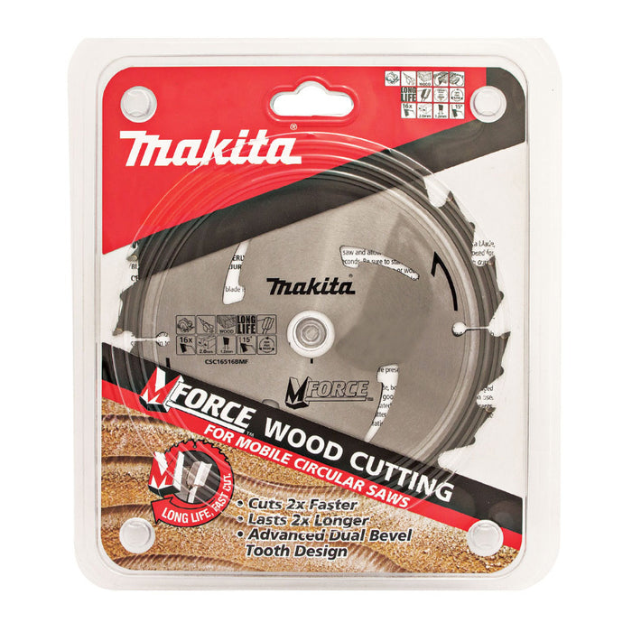 Makita M-Force TCT Saw Blade 190mm x 20 x 12T