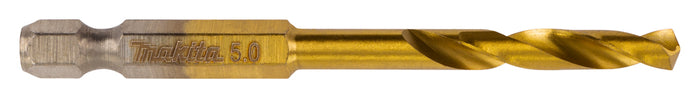 Makita HSS-Tin G-Series Metal Drill Bit 5.0x78mm 1/4