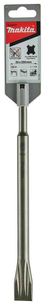 Makita 20x250mm Cold Chisel Self Sharpening SDS Plus B-64777