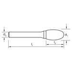Sutton Double Cut Carbide Burrs Oval Shape