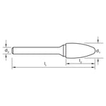 Sutton Double Cut Carbide Burrs Tree Shape Radius End