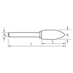 Sutton Double Cut Carbide Burrs Flame Shape