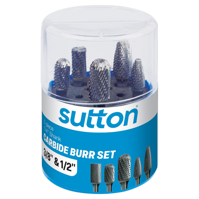 Sutton Carbide Burrs Set 1/4″ Shank 5 Piece B900SCB5