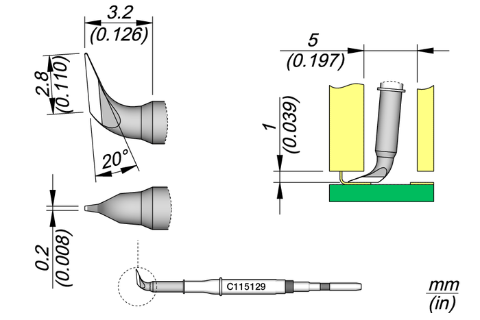 JBC Knife Cartridge 2.8 x 0.2