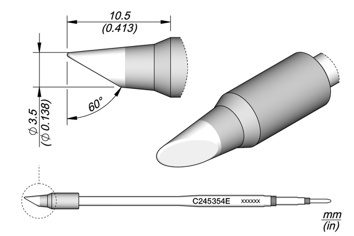 JBC Bevel Cartridge Ø 3.5 L