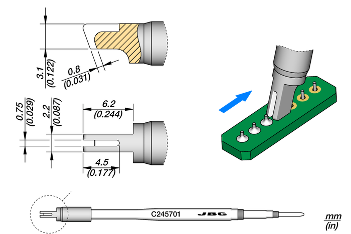 JBC Drag Cartridge 0.75