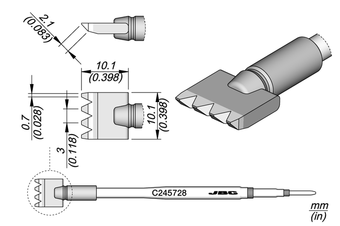 JBC Multipad Blade Cartridge 10.1