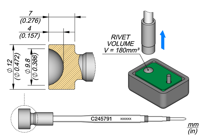 JBC Heat Staking Cartridge Ø 10