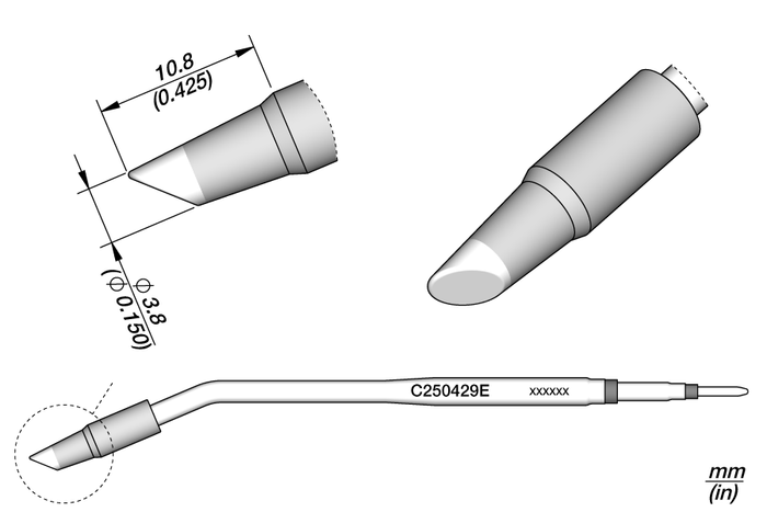 JBC Conical Bevel Cartridge Ø 3.8 S2