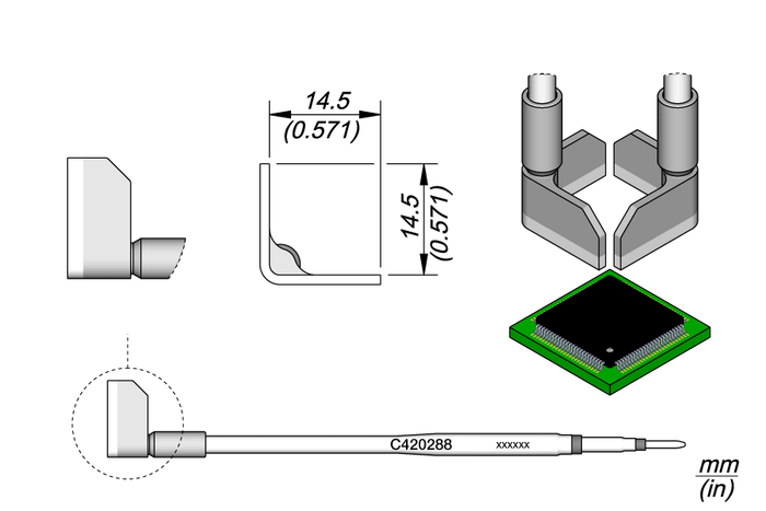 JBC QFP Cartridge 14.5 C420288